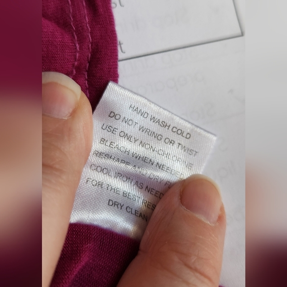 Olive & Oak Top Womens Large Sleeveless Tank Tie Dye Purple & White Knit Hippie - Picture 6 of 10